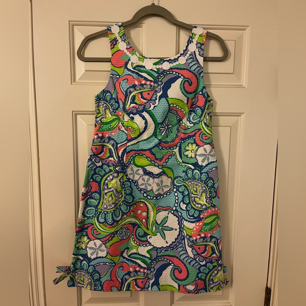 Lilly Pulitzer Blue and Green Paisley Sundress